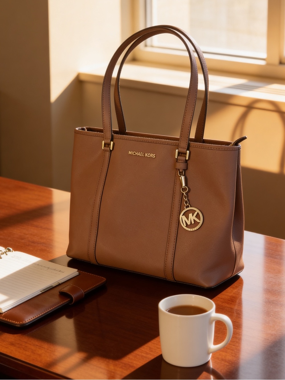 Michael Kors Mauve Leather Office/ Tavel Bag